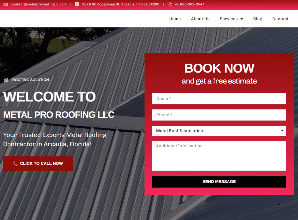 Metal Pro Roofing Arcadia